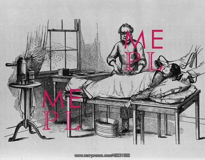 : Doctor performing an ovariotomy, the removal ? : Doctor performing an ovariotomy, the removal ?