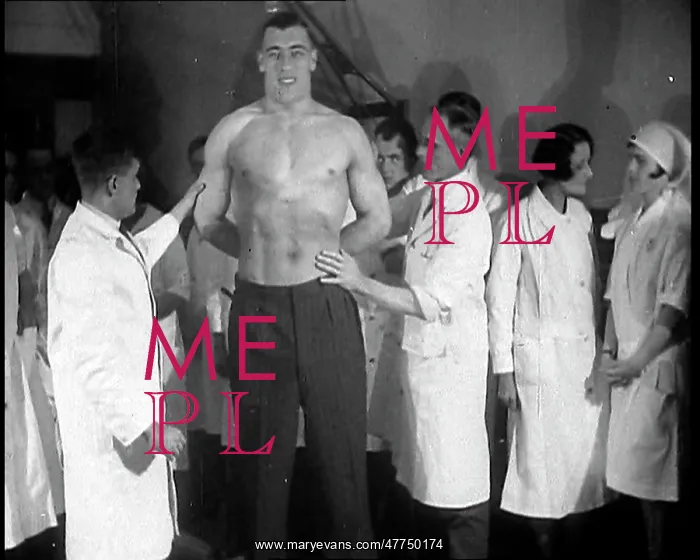 : Doctors Checking the Physique of Primo Carnera : Doctors Checking the Physique of Primo Carnera