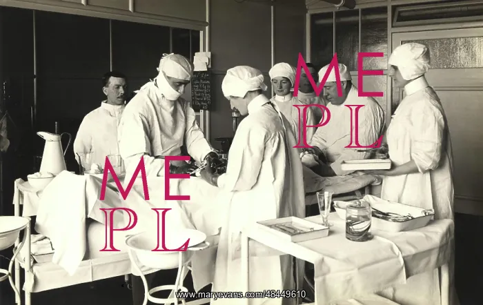 : Doctors operating on a patient at King George : Doctors operating on a patient at King George