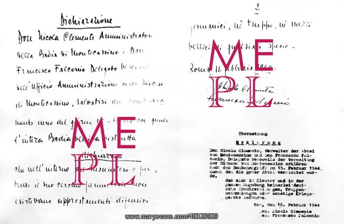 : Document on the destruction of the monastery : Document on the destruction of the monastery