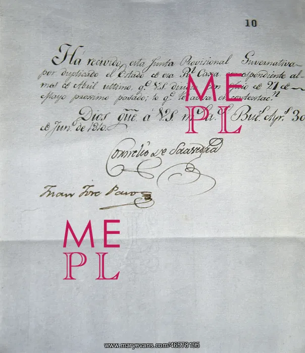  : Document of the Junta Provisional de Potosi