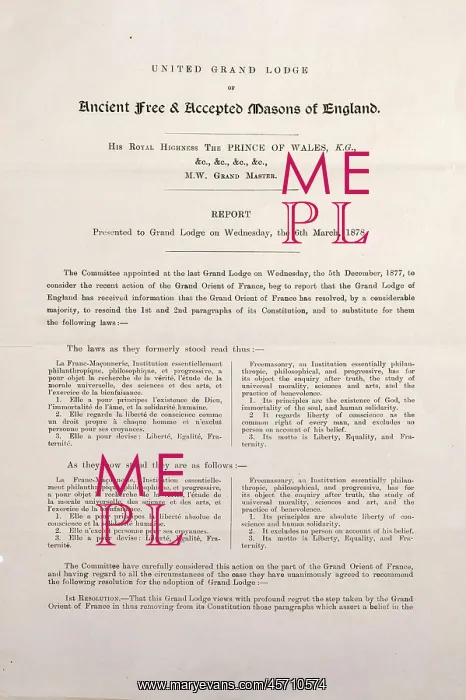 : Document, Musee de la Franc-Maconnerie, Paris, France : Document, Musee de la Franc-Maconnerie, Paris, France
