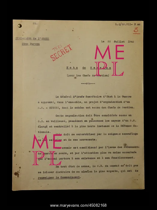 : Document, Service Historique de La Defense, Chateau : Document, Service Historique de La Defense, Chateau