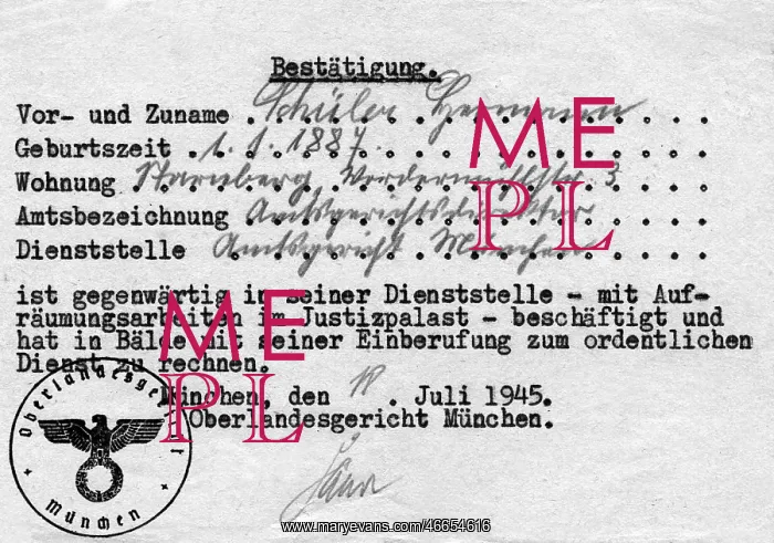 : documents, post war period, West Germany, affirmation : documents, post war period, West Germany, affirmation
