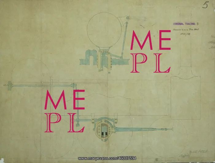 : Dodd's patent wedge motion, side elevation : Dodd's patent wedge motion, side elevation