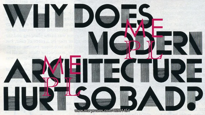 : Why does modern architecture hurt so bad? Text in Cosmopolit : Why does modern architecture hurt so bad? Text in Cosmopolit