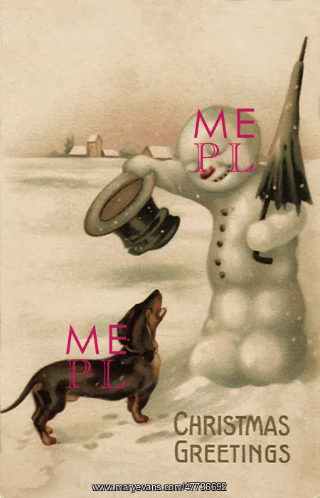  : Dog and Snowman