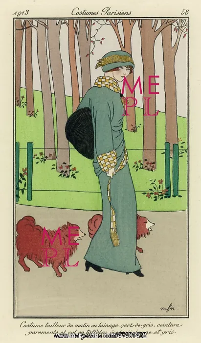 : DOG-WALKING 1913 : DOG-WALKING 1913