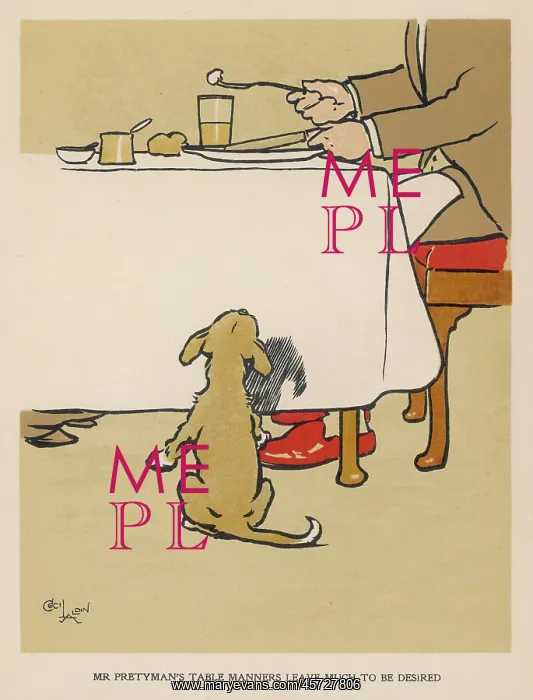 : Dog watching his master's table manners : Dog watching his master's table manners