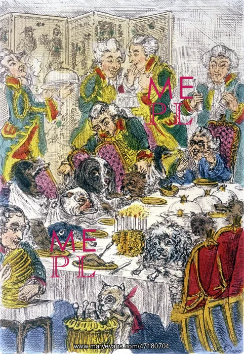  : Dogs at dinner table