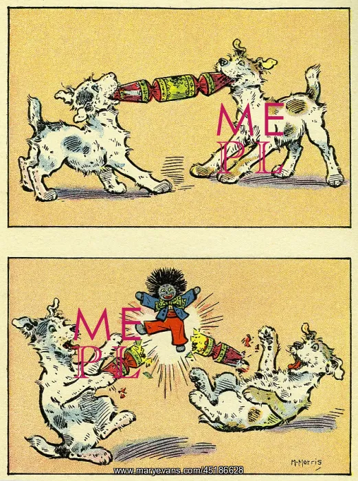 : Dogs pulling Xmas crackers : Dogs pulling Xmas crackers