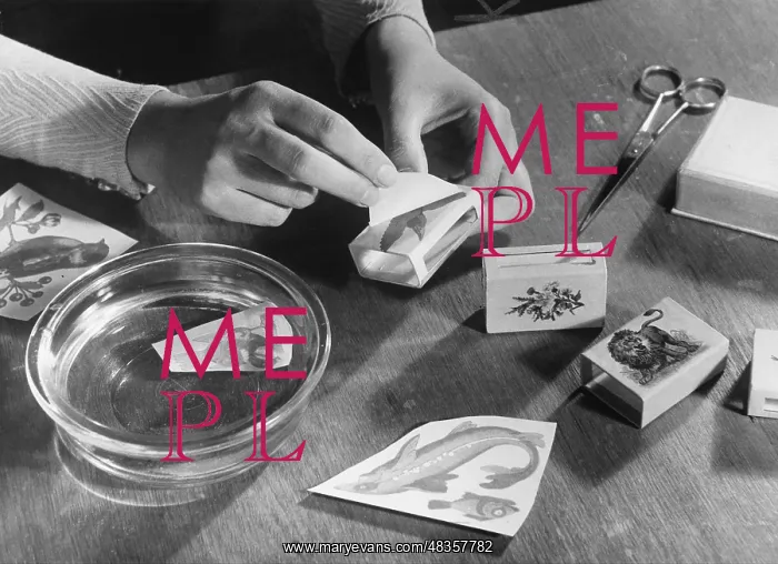 : Doing handicrafts, 1933 : Doing handicrafts, 1933