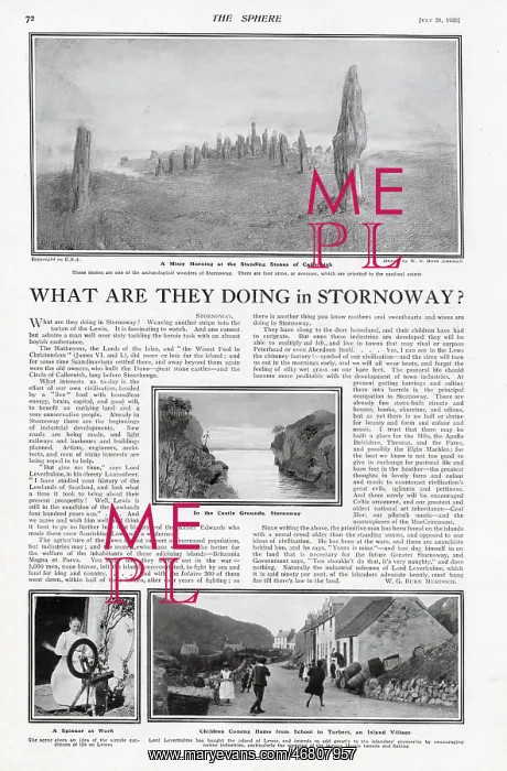 : What are they doing in Stornoway? : What are they doing in Stornoway?