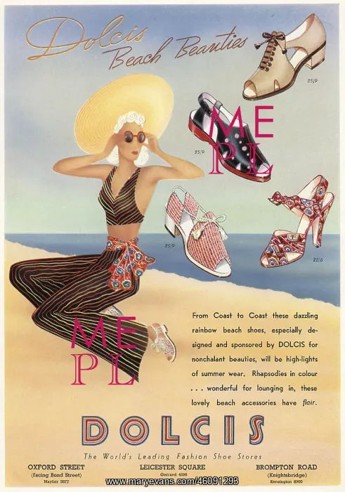 : Dolcis shoes advertisement, 1938 : Dolcis shoes advertisement, 1938