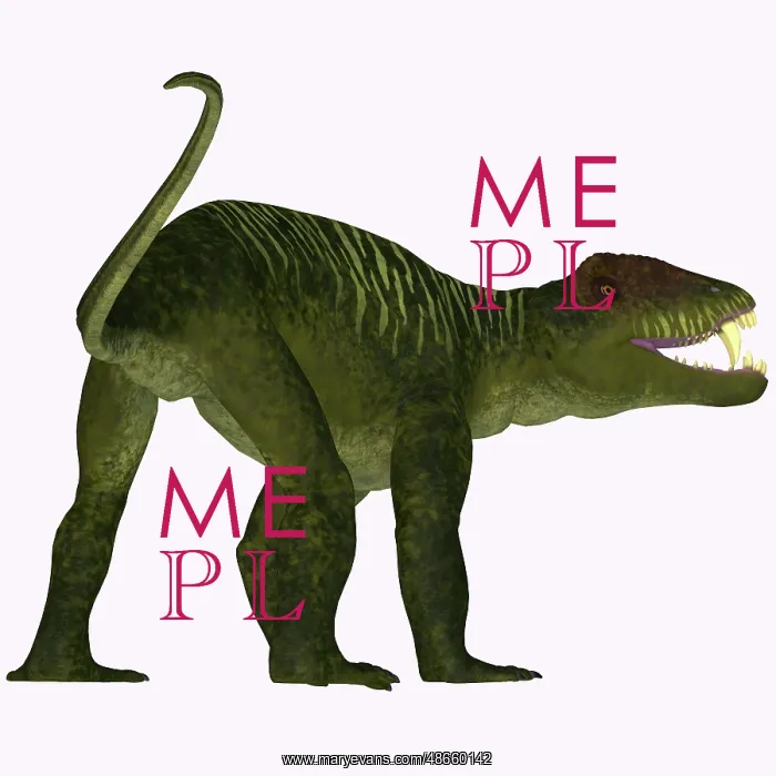 : Doliosauriscus dinosaur on white background : Doliosauriscus dinosaur on white background