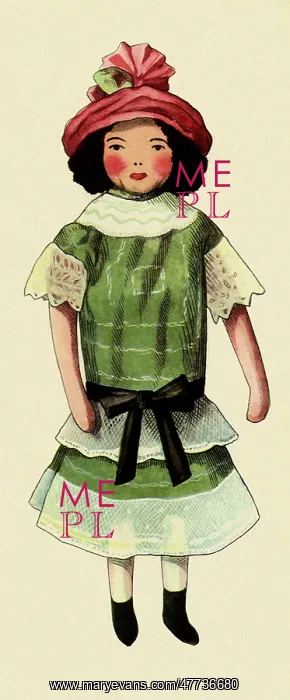 : Doll in Green Dress : Doll in Green Dress