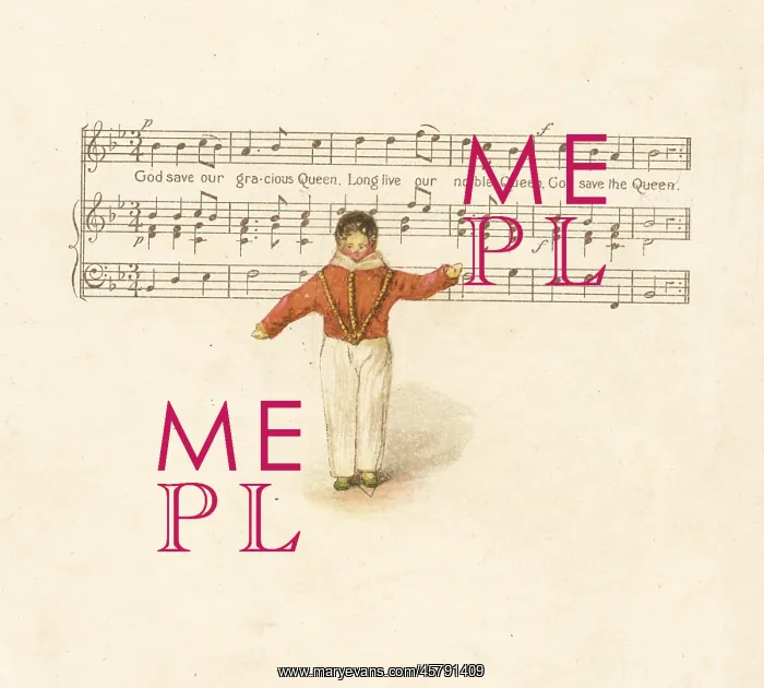 : Doll representing a young man in front of a music score : Doll representing a young man in front of a music score