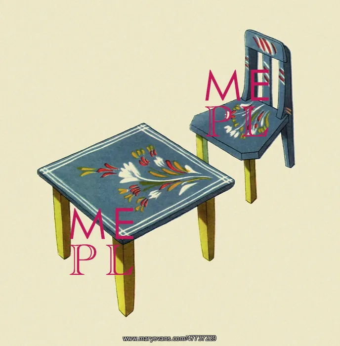 : Doll Table and Chair