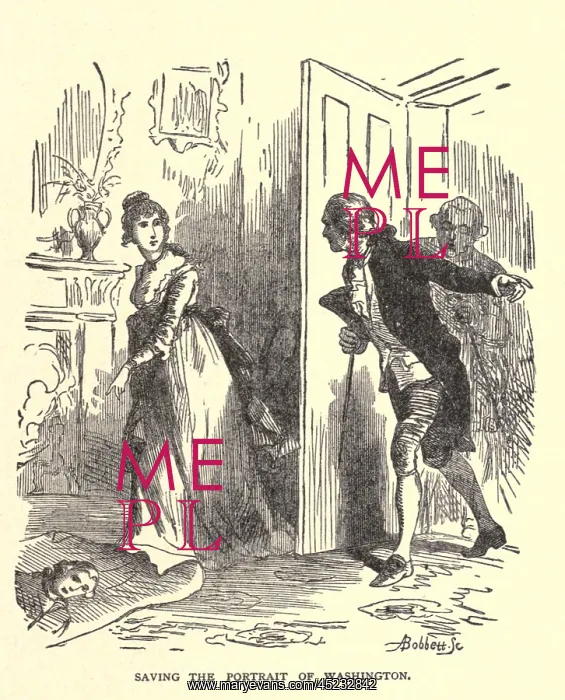 : Dolley Madison saving the portrait of George ? : Dolley Madison saving the portrait of George ?