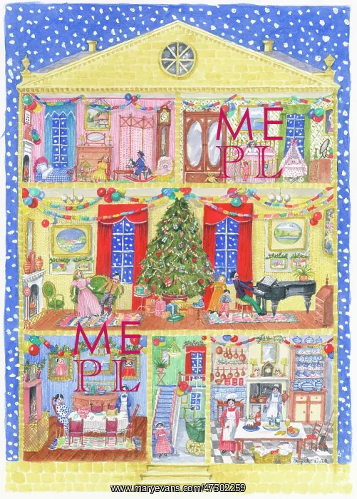 : Doll's House Advent calendar design : Doll's House Advent calendar design