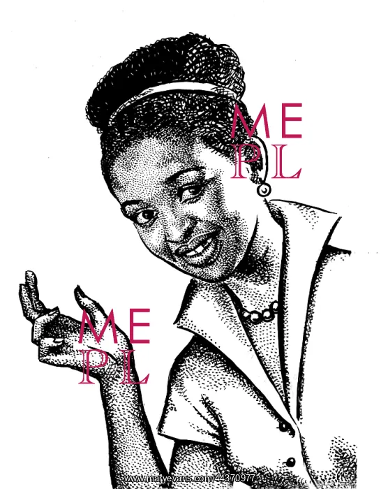 : Dolly Rathebe Potrait - (Art BAHA) : Dolly Rathebe Potrait - (Art BAHA)
