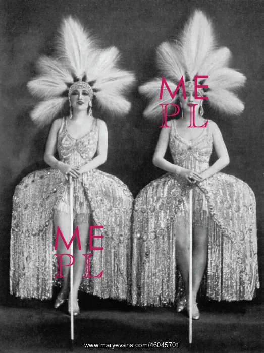 : Dolly Sisters in Diamond Mine tableaux : Dolly Sisters in Diamond Mine tableaux