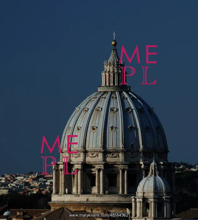 : Dome of the Basilica of St. Peter. 16th century. Vatican Cit : Dome of the Basilica of St. Peter. 16th century. Vatican Cit