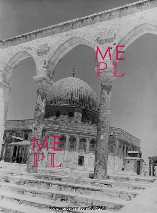 : Dome on the Rock in Jerusalem, 1938 : Dome on the Rock in Jerusalem, 1938