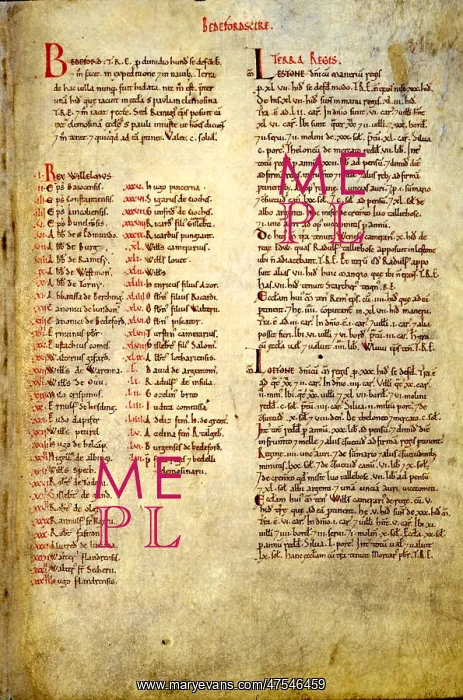 : The Domesday Book, Bedfordshire : The Domesday Book, Bedfordshire