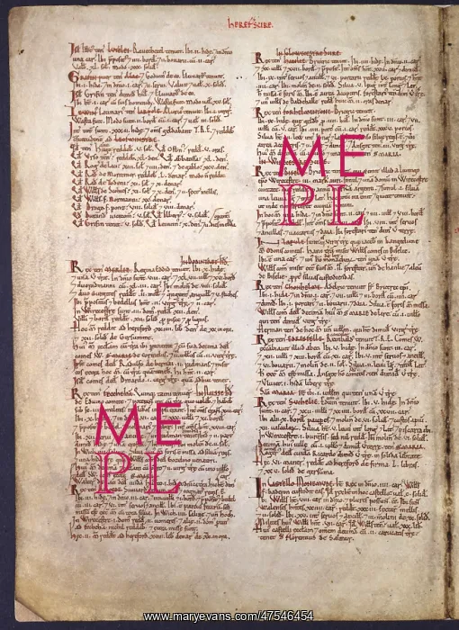 : The Domesday Book, Herefordshire : The Domesday Book, Herefordshire