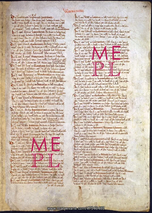 : The Domesday Book, Warwickshire : The Domesday Book, Warwickshire