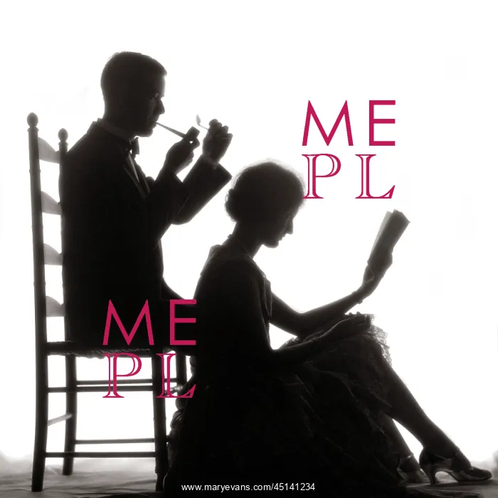 : Domesticity Silhouette of Anonymous Couple Man : Domesticity Silhouette of Anonymous Couple Man