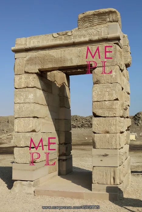: Domitian Gate, Temple of Ramesses III, Medinet Habu, Luxor : Domitian Gate, Temple of Ramesses III, Medinet Habu, Luxor