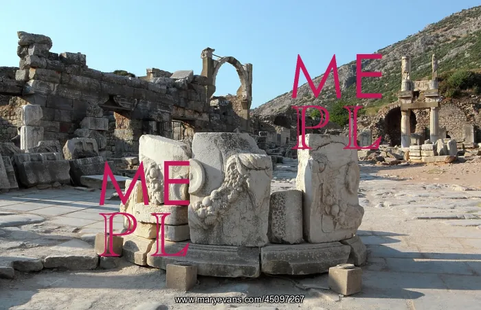 : Domitian Square, Ephesus, Izmir, Turkey : Domitian Square, Ephesus, Izmir, Turkey
