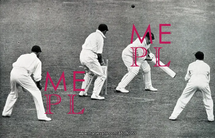 : Don Bradman bowled by Verity at Lords : Don Bradman bowled by Verity at Lords