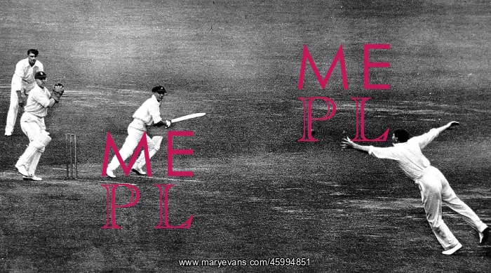 : Don Bradman square cuts at Lord's, 1930 : Don Bradman square cuts at Lord's, 1930