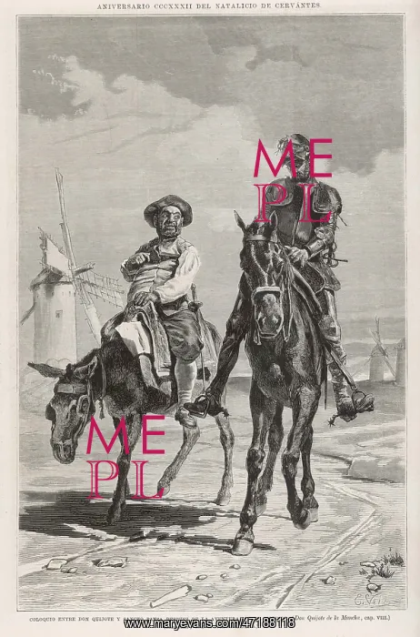 : Don Quijote and Sancho : Don Quijote and Sancho