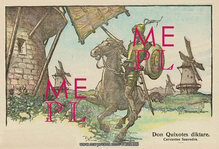 : Don Quixote attacks the Windmill : Don Quixote attacks the Windmill