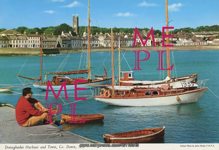 : Donaghadee Harbour and Town, County Down, Ireland : Donaghadee Harbour and Town, County Down, Ireland