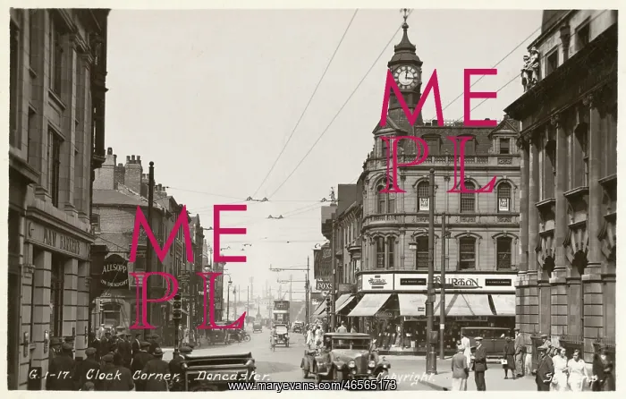 : Doncaster, South Yorkshire - Clock Corner : Doncaster, South Yorkshire - Clock Corner