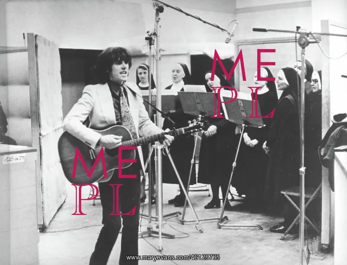 : Donovan, Scottish singer songwriter, recording session : Donovan, Scottish singer songwriter, recording session