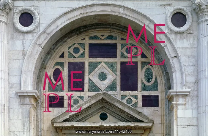: Detail of the doorway on : Detail of the doorway on