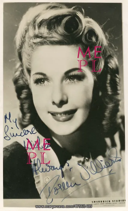 : Doreen Villiers, popular singer : Doreen Villiers, popular singer