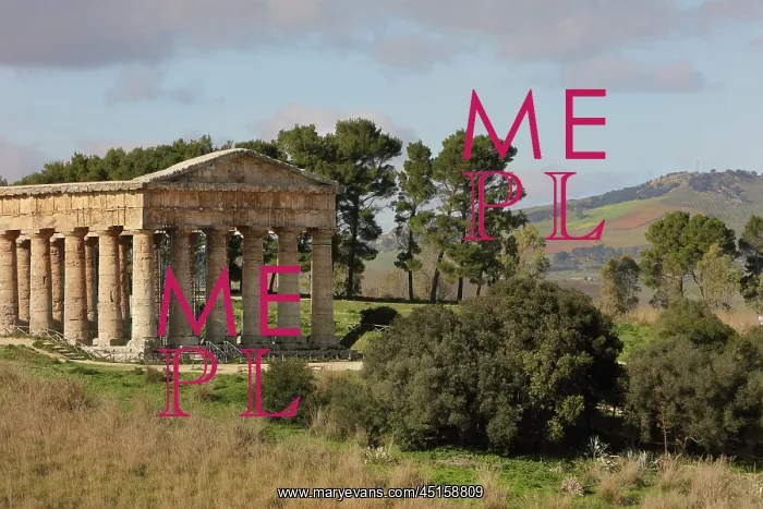 : Doric temple, Segesta, Sicily, Italy : Doric temple, Segesta, Sicily, Italy