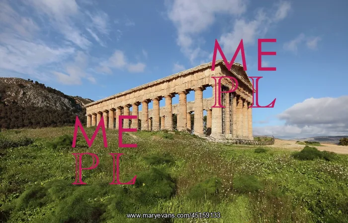 : Doric temple, Segesta, Sicily, Italy : Doric temple, Segesta, Sicily, Italy
