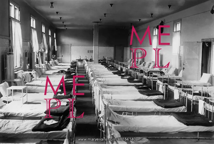 : Dormitory for immigrants on Ellis Island, 1935 : Dormitory for immigrants on Ellis Island, 1935