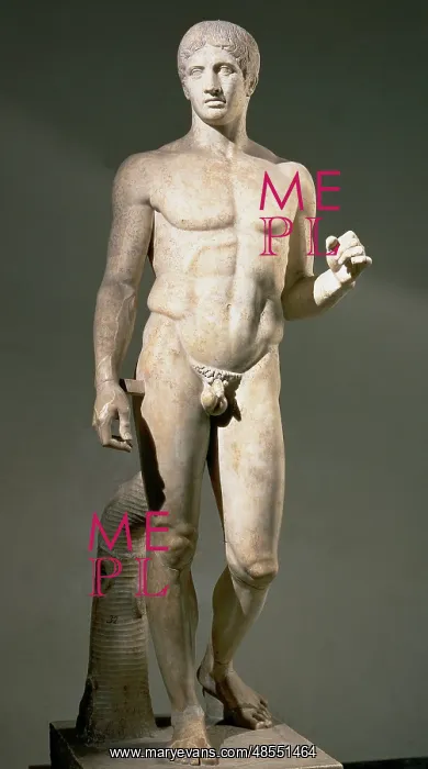 : Doryphoros. 450-400 BC. Designed by sculptor Polykleitos. Ro : Doryphoros. 450-400 BC. Designed by sculptor Polykleitos. Ro