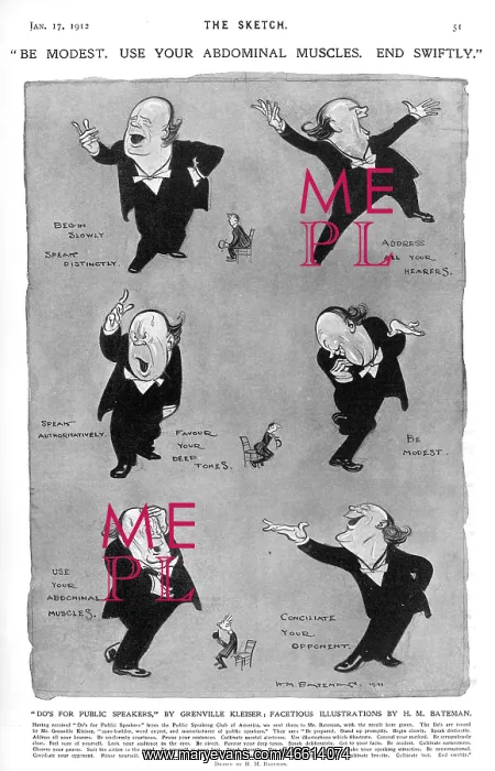 : Do's for Public Speakers by H. M. Bateman : Do's for Public Speakers by H. M. Bateman