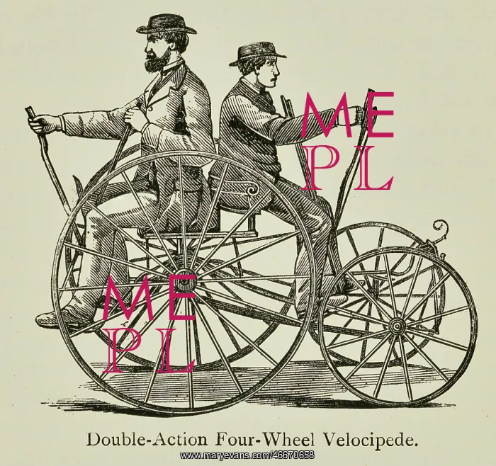  : Double-action four wheel velocipede