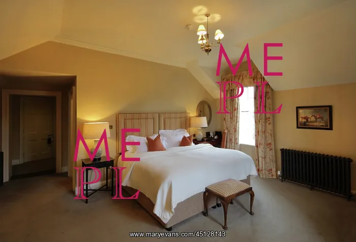 : Double bedroom, Ballynahinch Castle, County Galway, Ireland : Double bedroom, Ballynahinch Castle, County Galway, Ireland